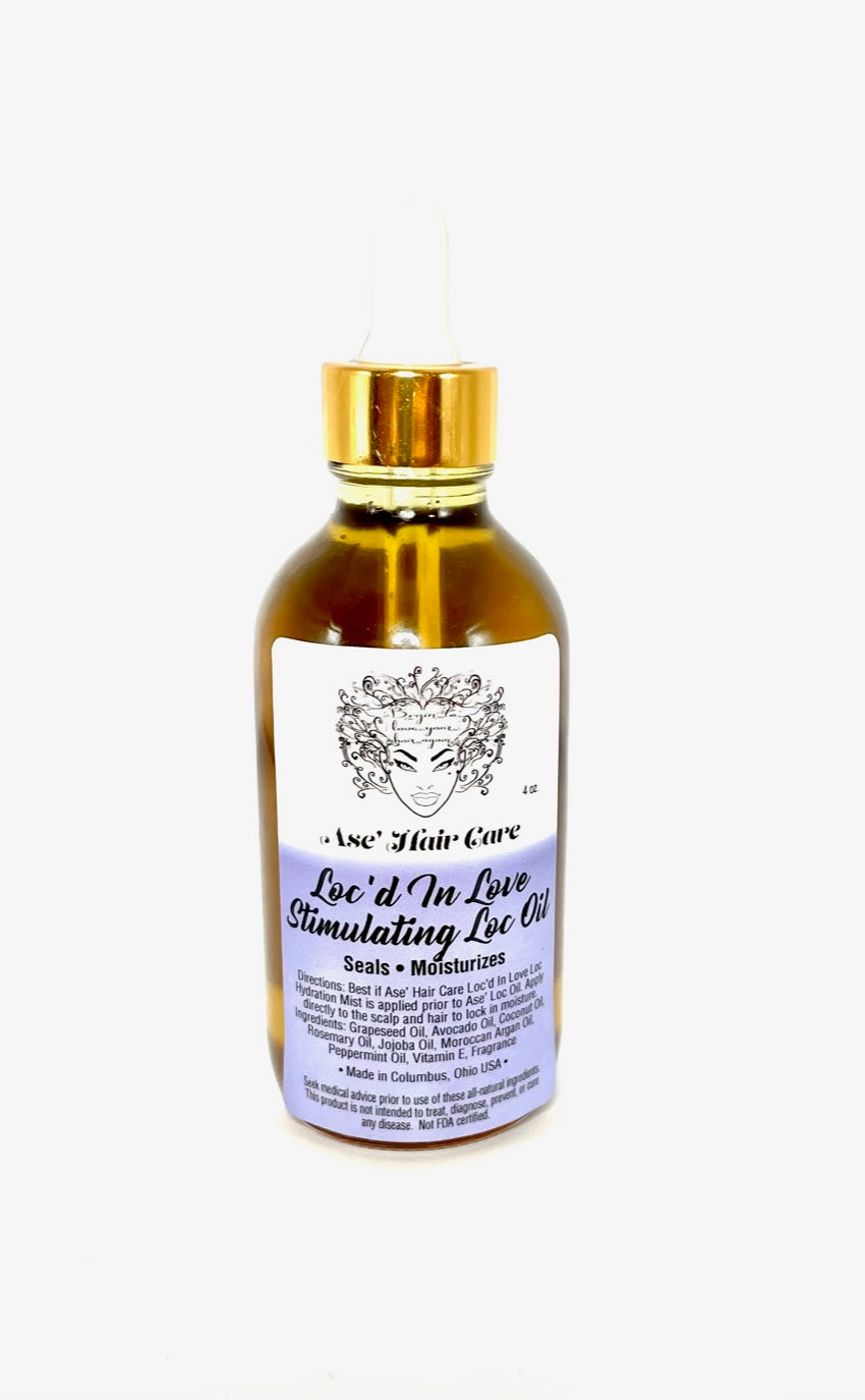 Moisturizing, stops itching on contact, you can FEEL the tingle of this oil working and it smells amazing! Made specifically for locs with added peppermint oil, this stimulating oil produces hair growth, seals in moisture without buildup and prevents hair breakage.